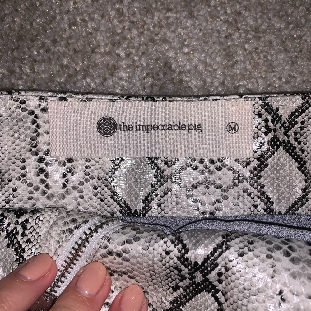 Snakeskin Impeccable Pig Skirt - image 3